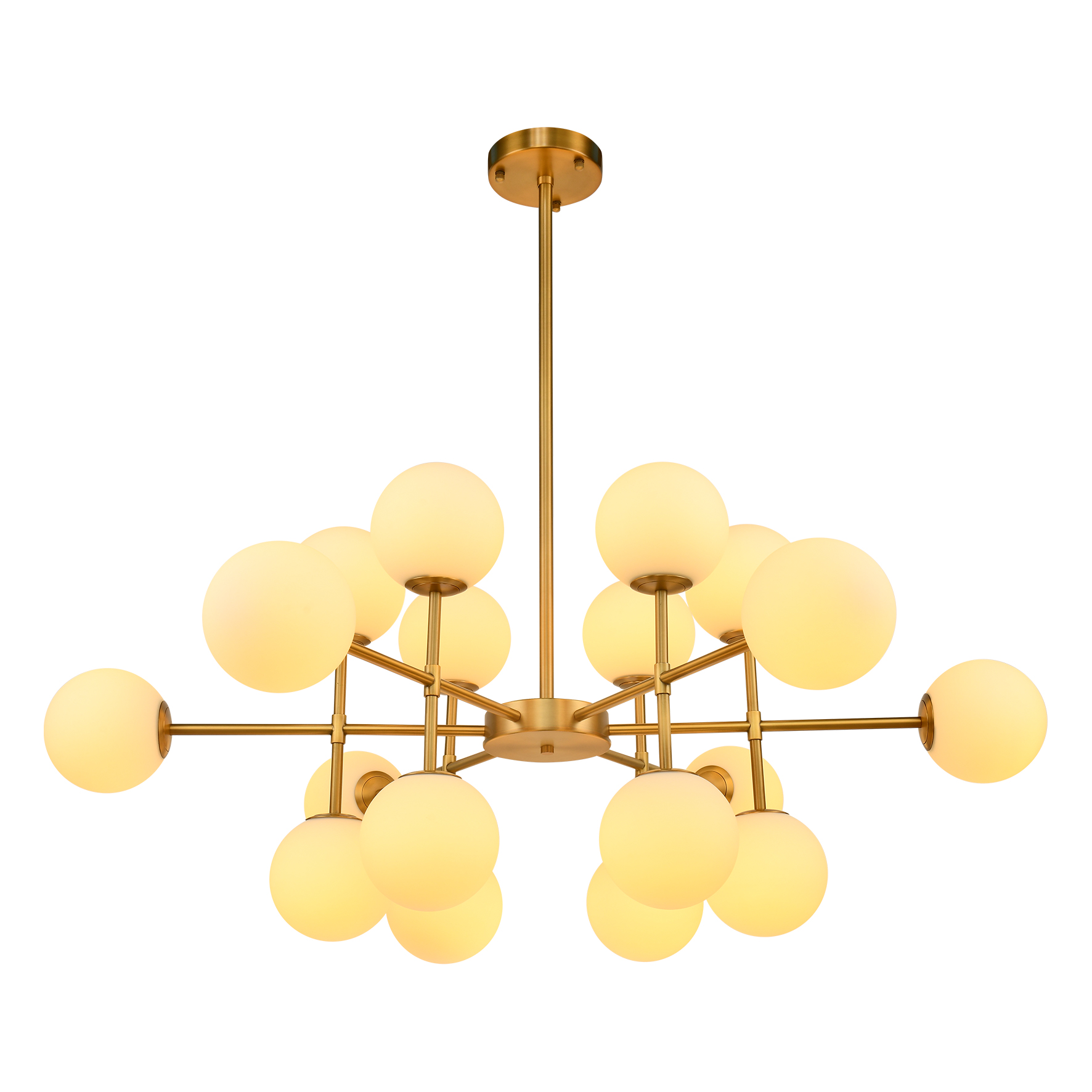 18 lights Magic Pearl Opal Glass Chandelier
